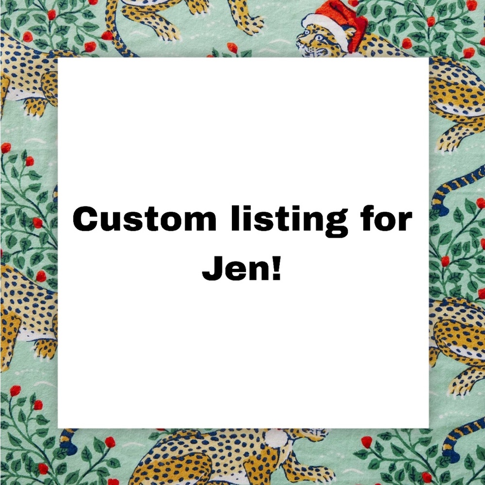 Custom listing for Jen